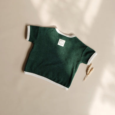 Organic Terry Shirt Vintage Green