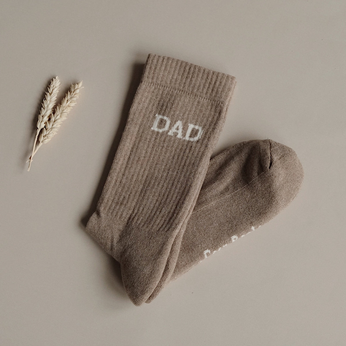 Organic Socks Dad - caramel