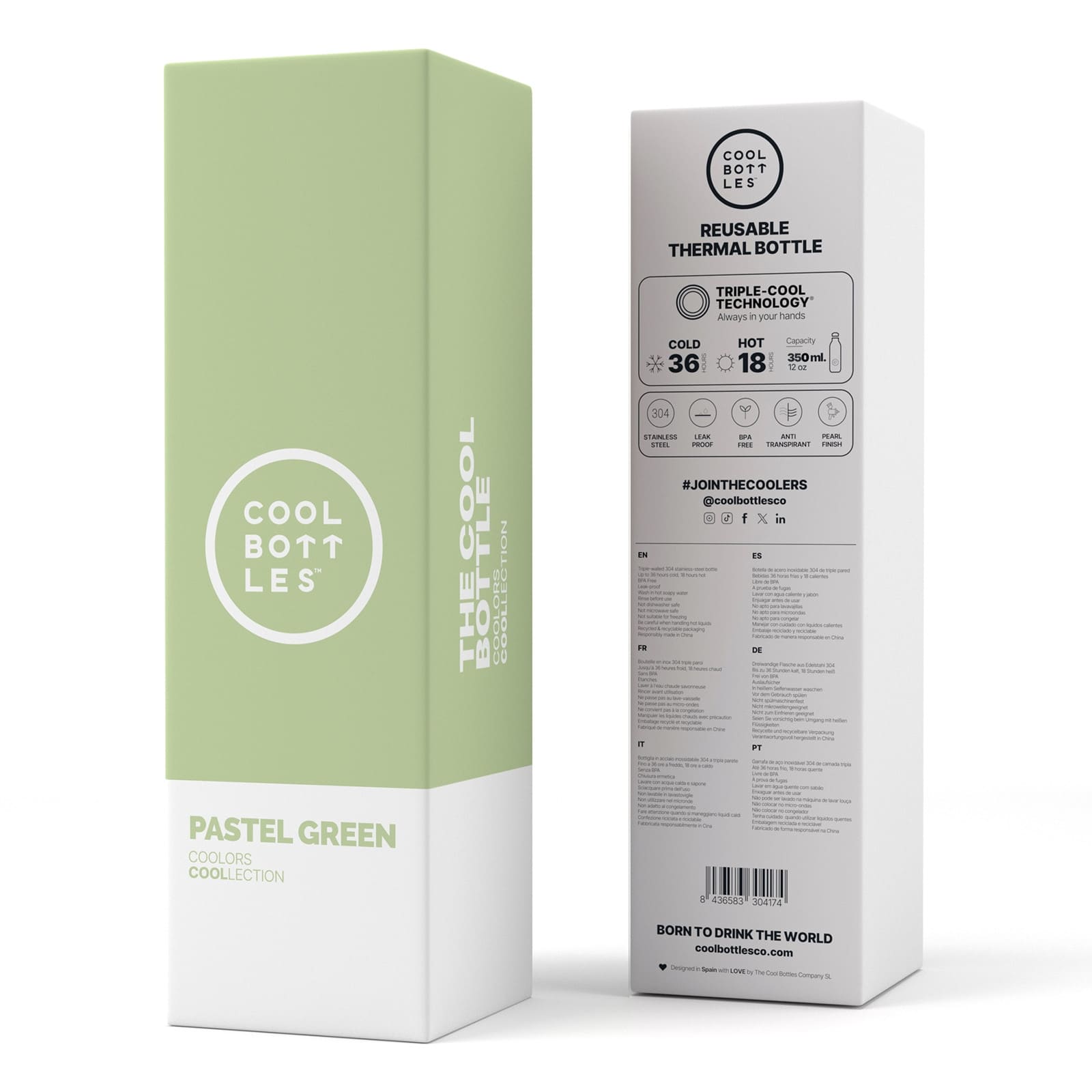 The Bottle Pastel Green 350ml