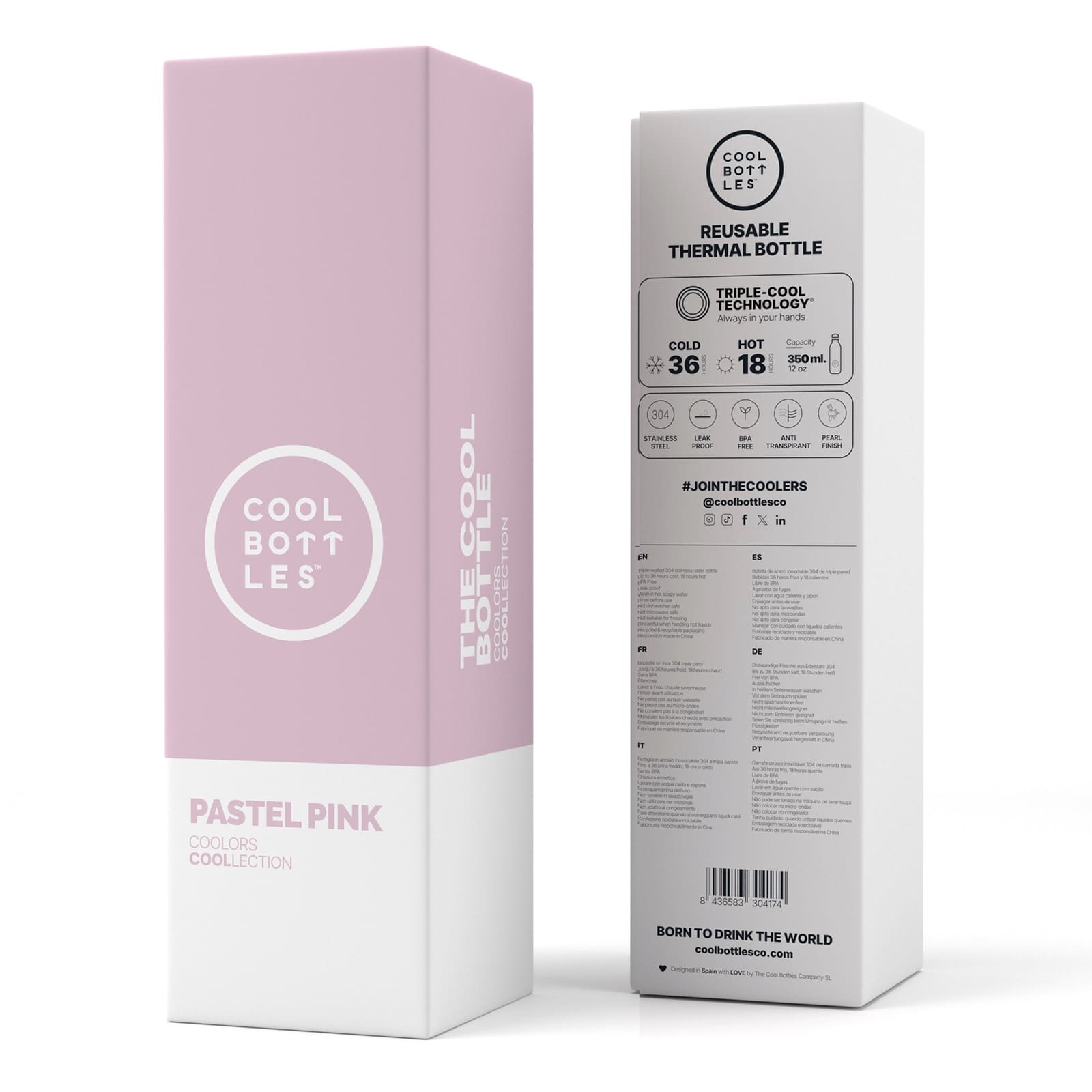 The Bottle Pastel Pink 350ml