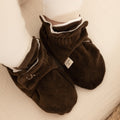 Nicky Booties Chocolate Brown aus Bio-Baumwolle, Blush Couture