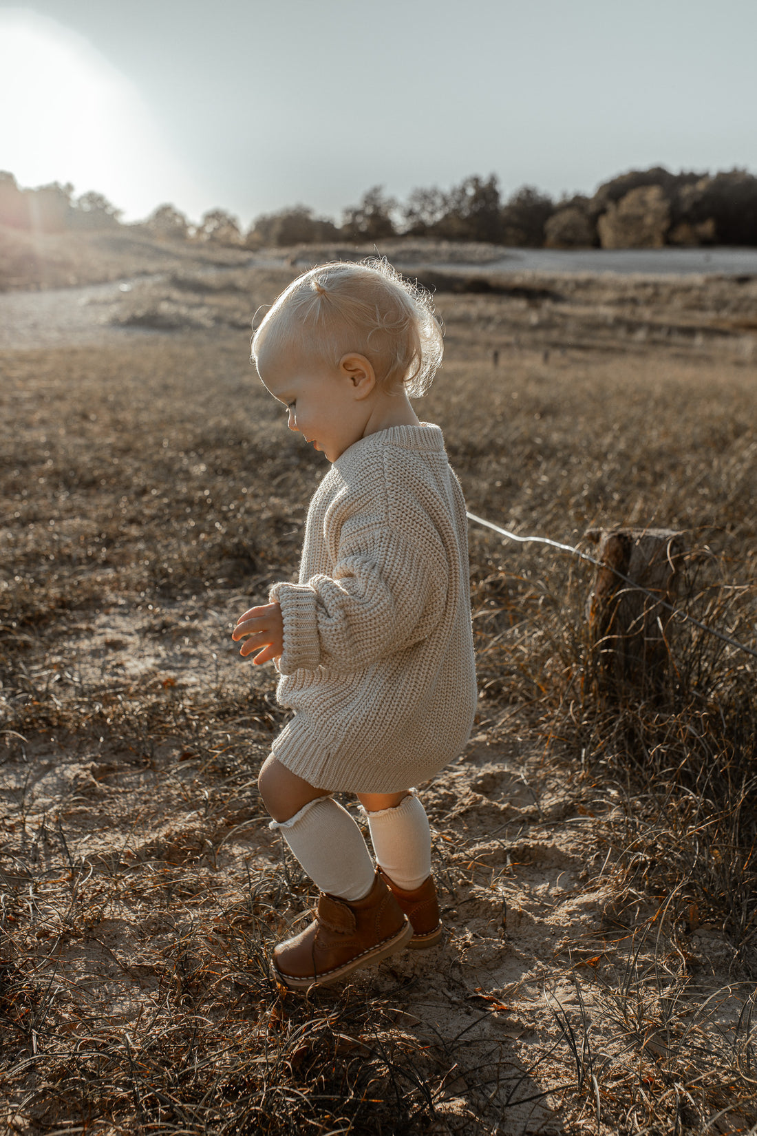 Chunky Knit Sweater Kids - oat
