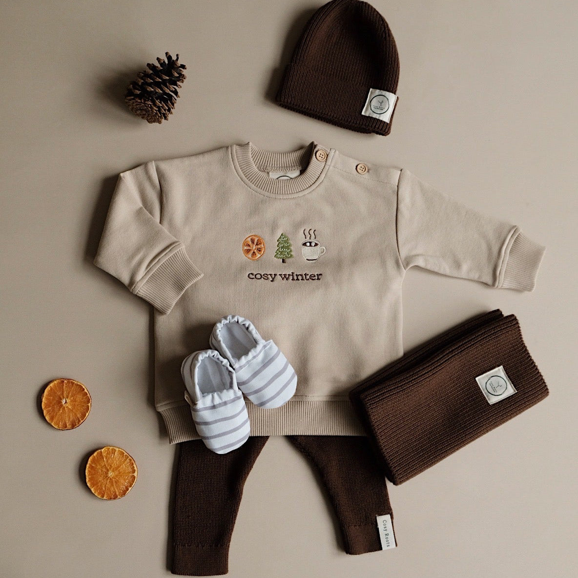 Family Sweatshirt Oatmilk cosy winter