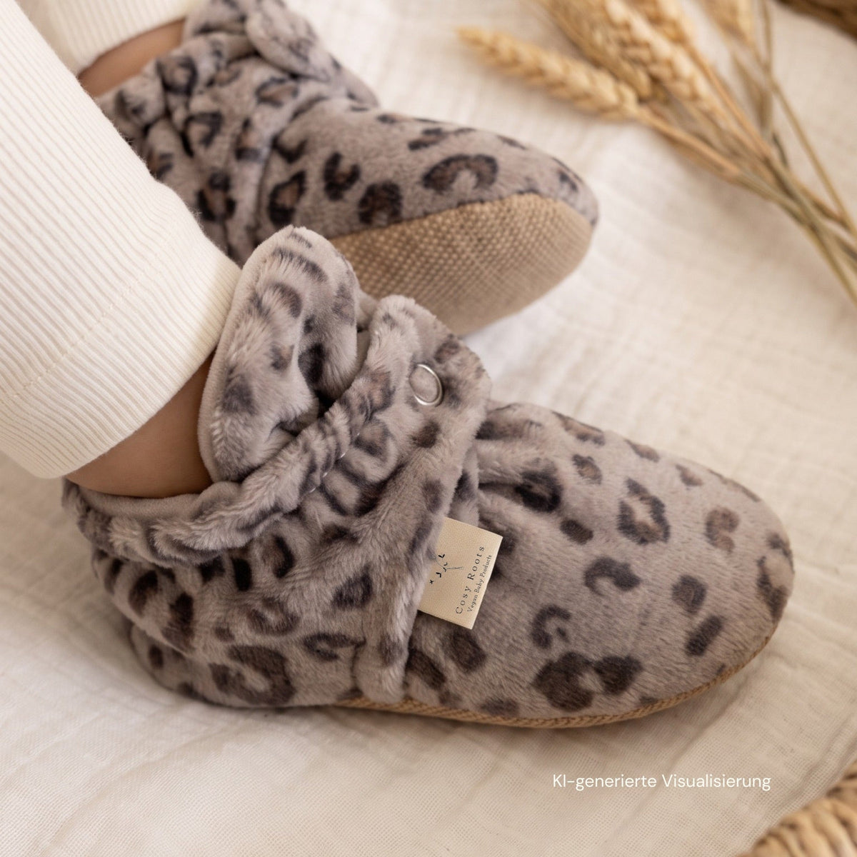 Nicky Booties Leo aus Bio-Baumwolle, Ansicht 4, Blush Couture