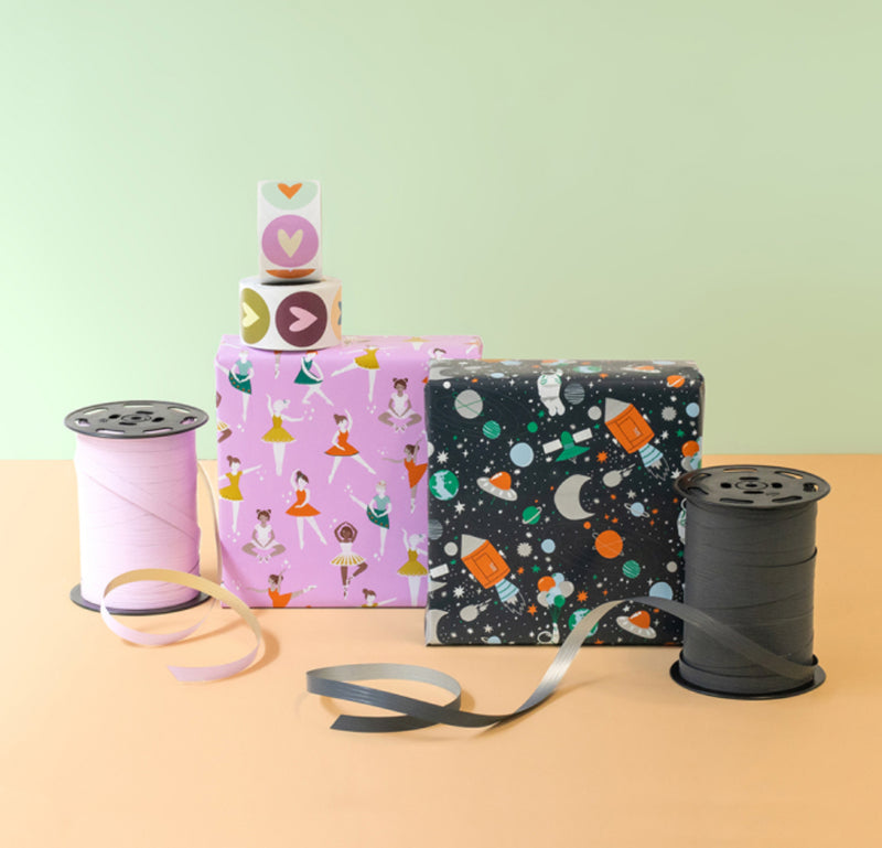 Geschenkpapier-Rolle | Space Grün