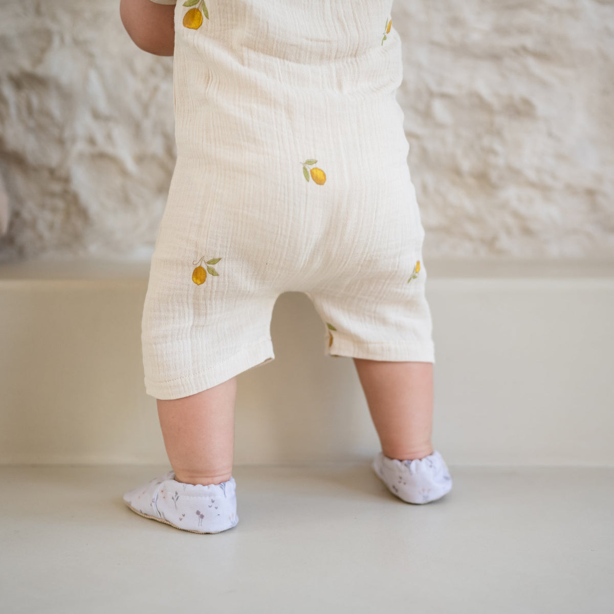 Muslin Onesie Pure Lemon