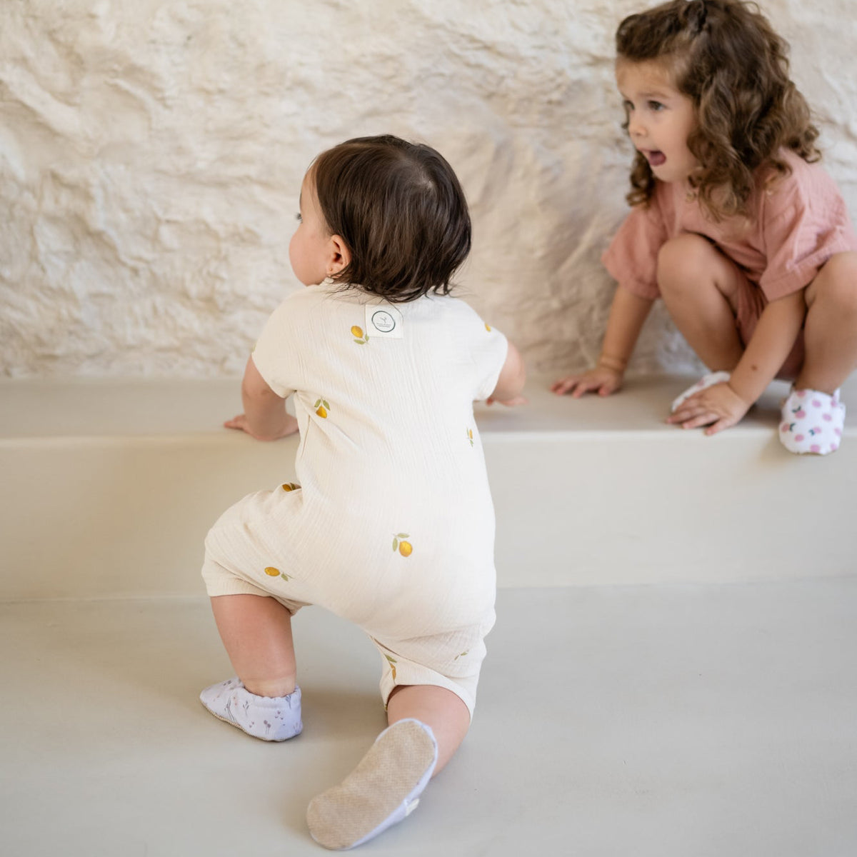 Muslin Onesie Pure Lemon