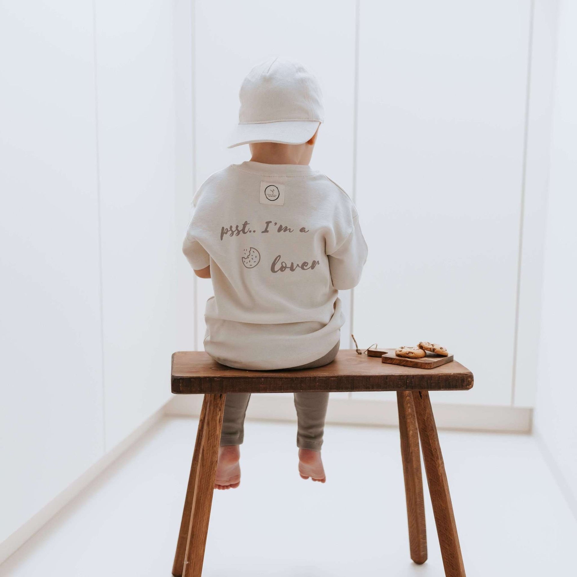 Organic Oversize Shirt sand cookie