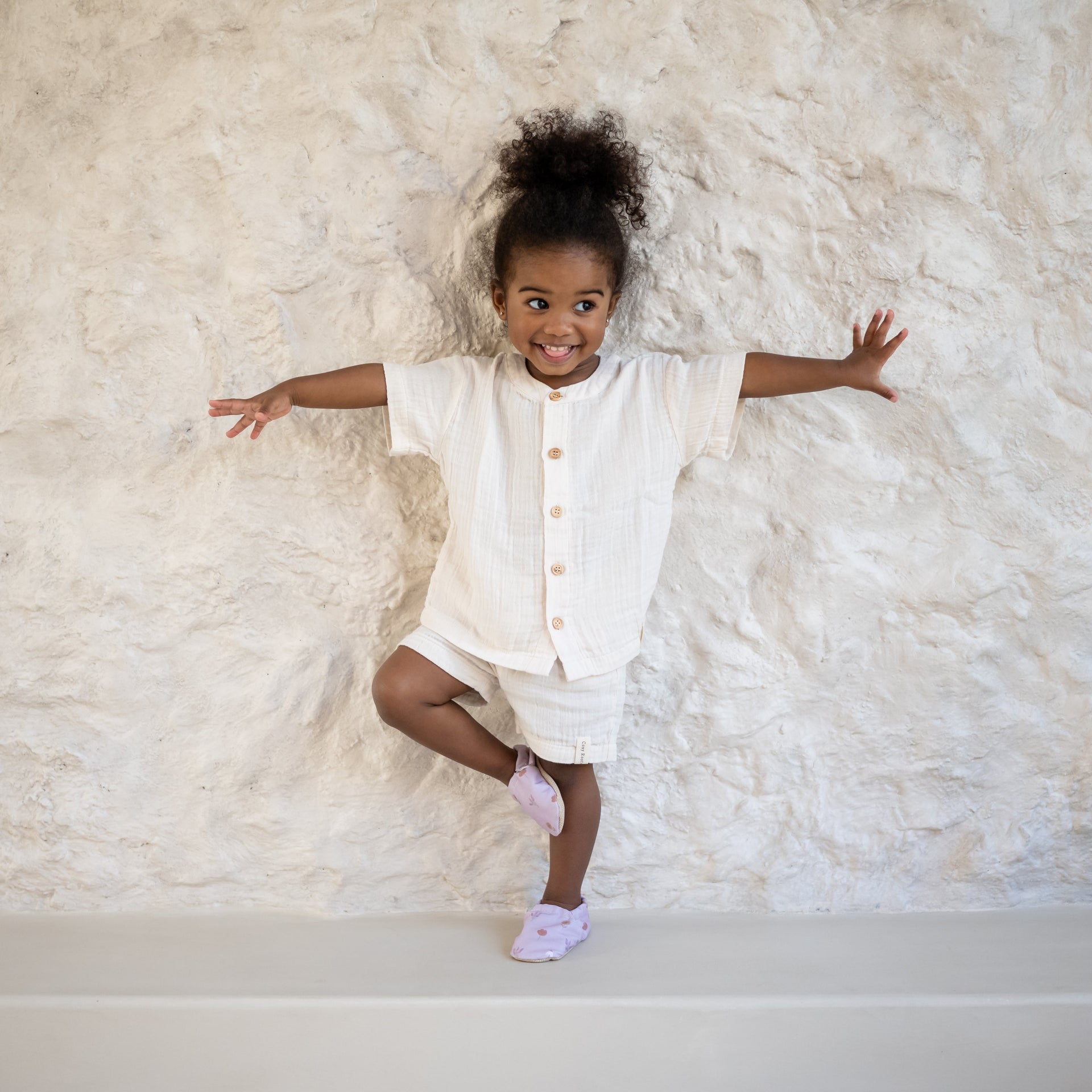 Organic Muslin Shirt Sand