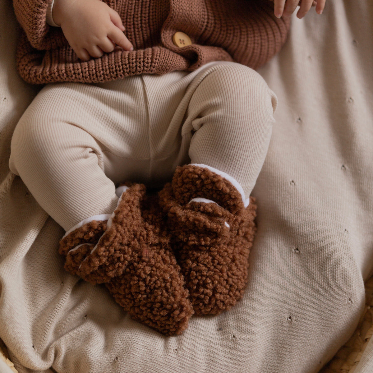 Teddy Booties Chocolate