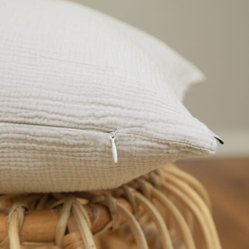 Musselin Kissenbezug Hilla beige
