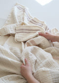 Musselin Decke Nils beige/schlamm