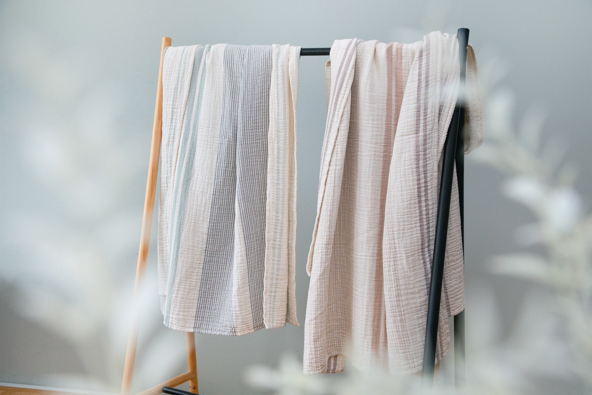 Musselin Decke Nils beige/schlamm