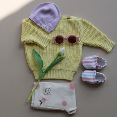 Organic Rib Leggings Little Grapefruits