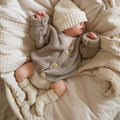 Organic Knit Cardigan Caramel