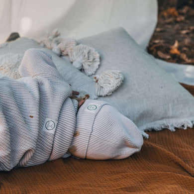 Organic Knit Beanie Sand