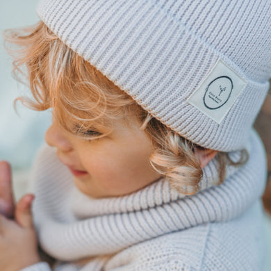 Organic Knit Beanie Sand
