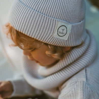 Organic Knit Beanie Sand