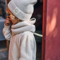 Organic Knit Scarf Sand