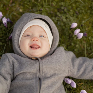 Organic Fleece Overall dark grey melange