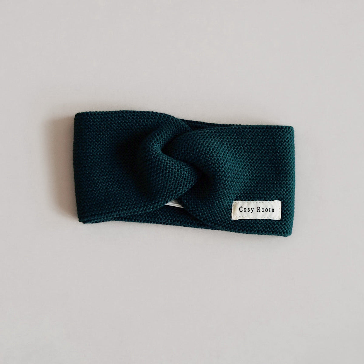 Strick-Stirnband Forest Green aus Bio-Baumwolle, Blush Couture