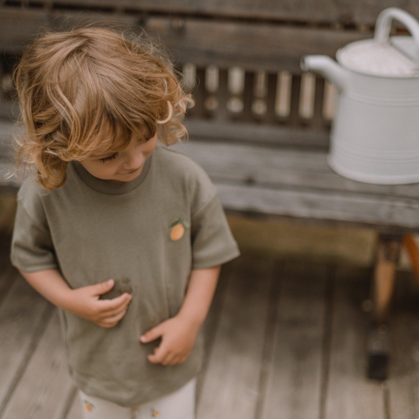 Organic Oversize Shirt khaki