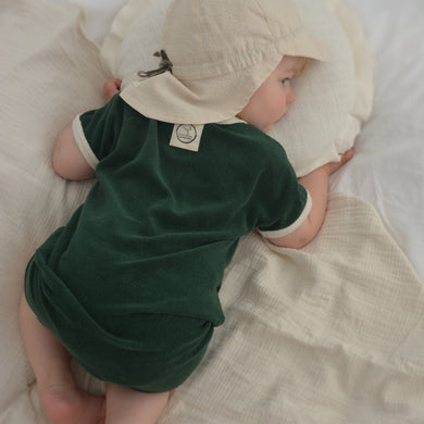 Organic Terry Onesie Vintage Green