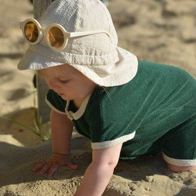 Organic Terry Onesie Vintage Green