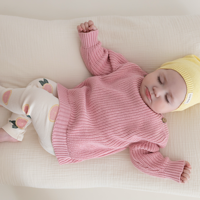 Organic Rib Leggings Little Grapefruits