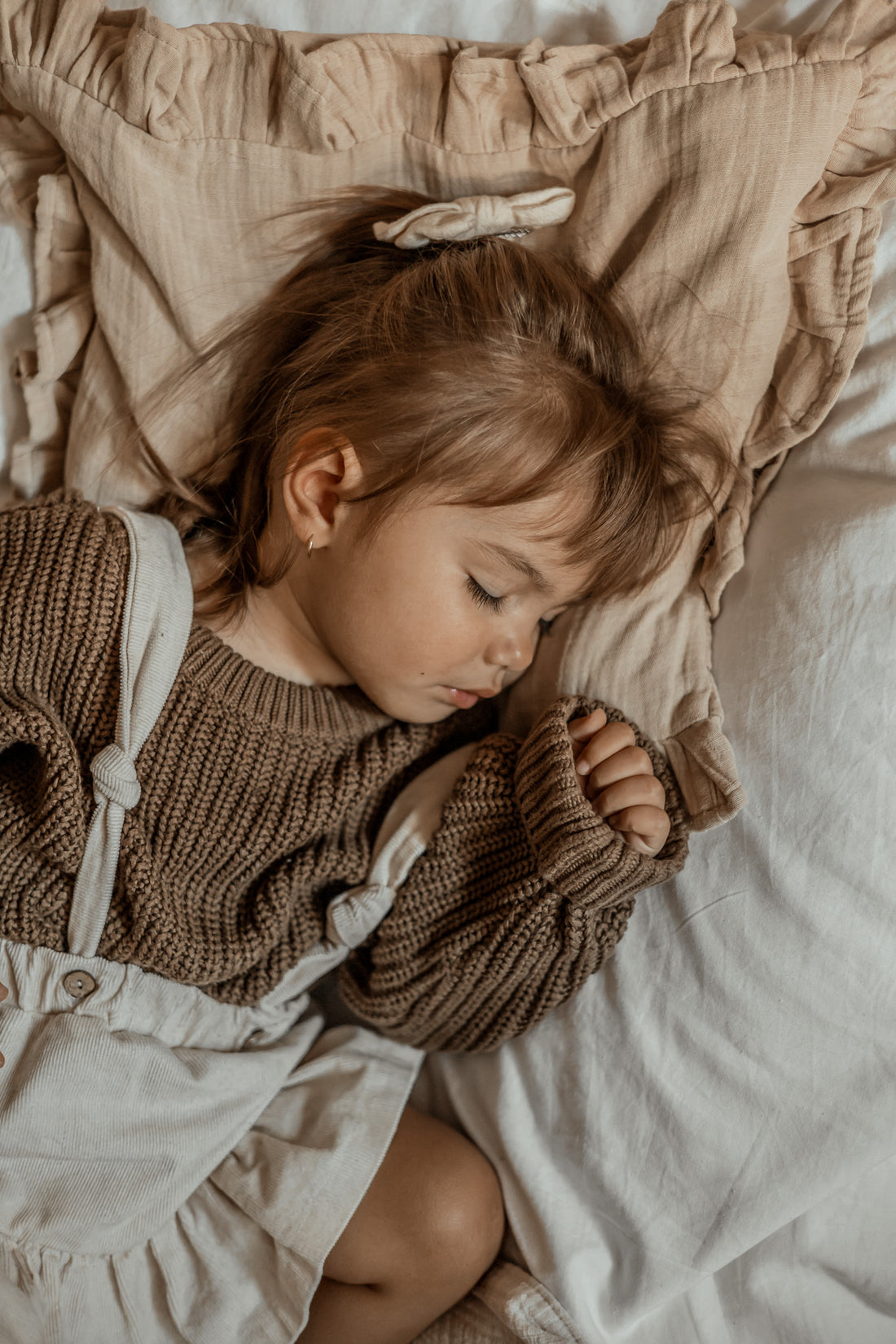 Chunky Knit Sweater Kids - coffee
