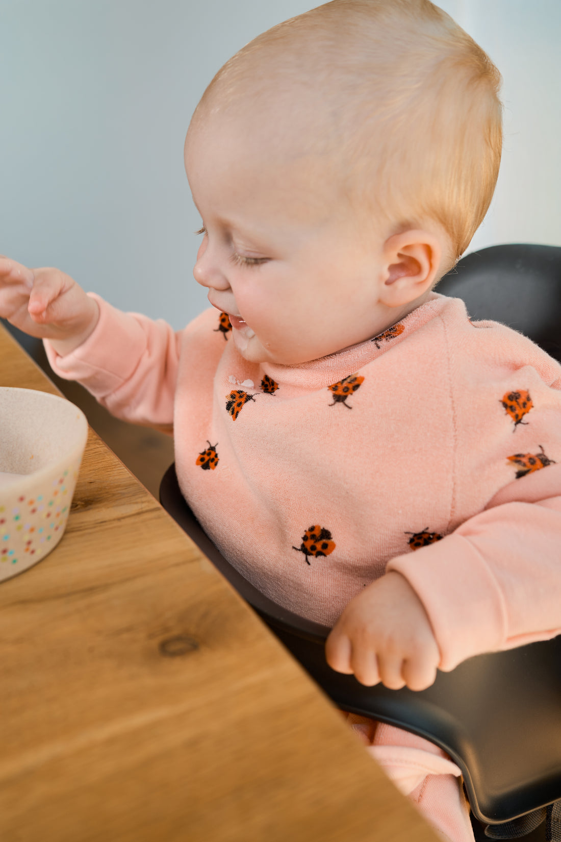 Lätzchen Boo Love Bugs aus Baumwollfrottee, Blush Couture
