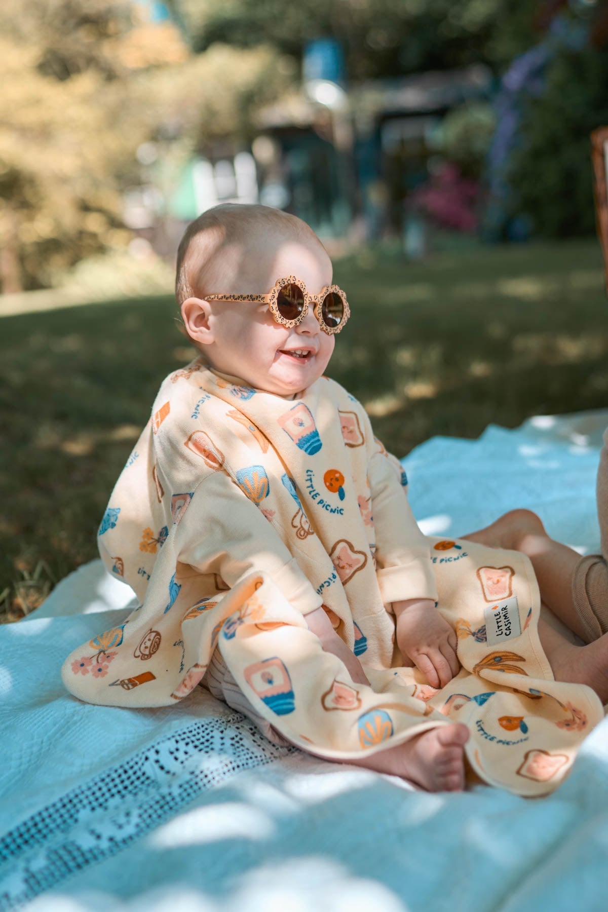 Lätzchen Boo Picnic Club aus Baumwollfrottee, Blush Couture