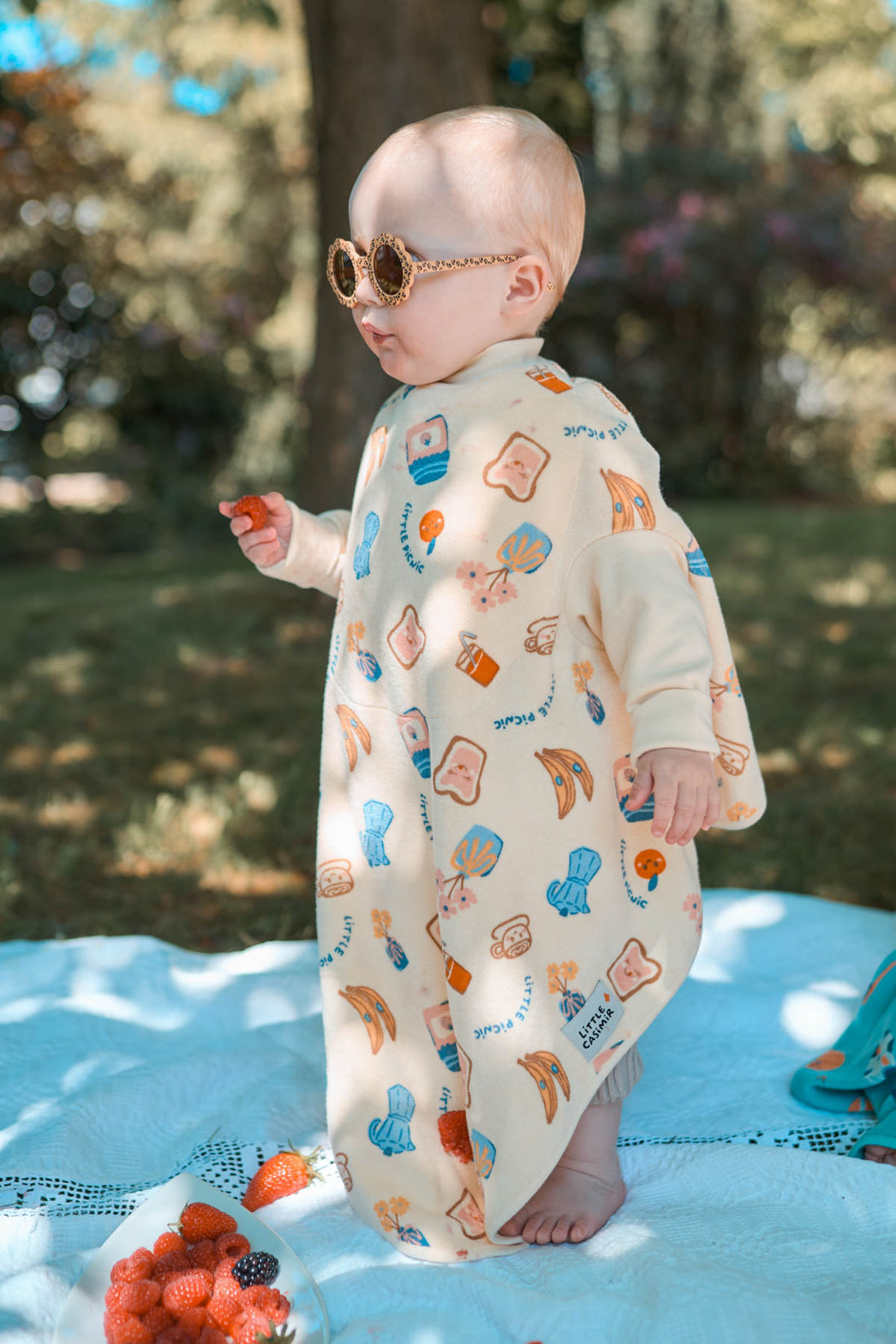 Lätzchen Boo Picnic Club aus Baumwollfrottee, Blush Couture