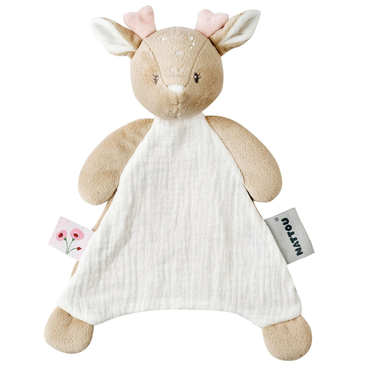 FanFan Kuscheltuch klein Reh, Blush Couture
