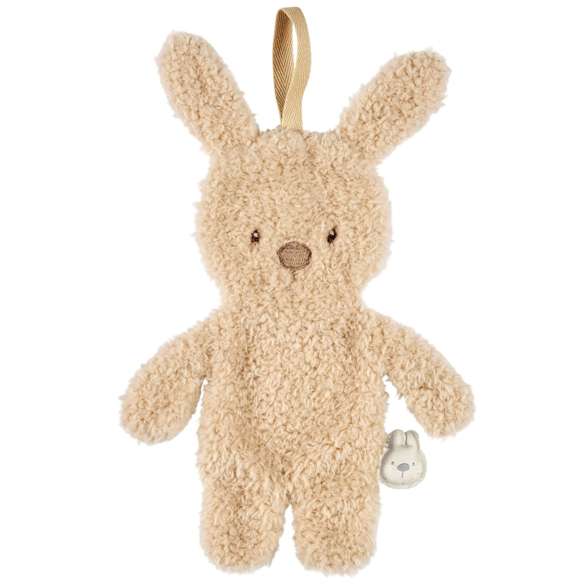 Teddy Kuscheltuch mit Schnullerhalter Hase beige