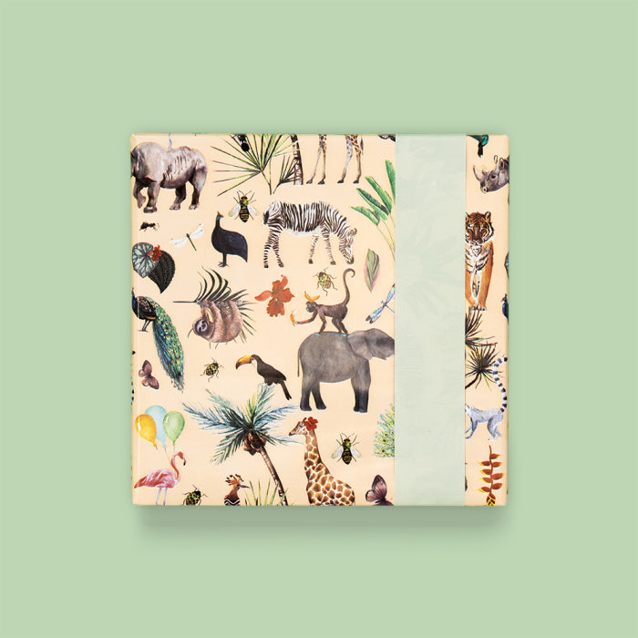Geschenkpapier-Rolle | Jungle Beige/Pistazie
