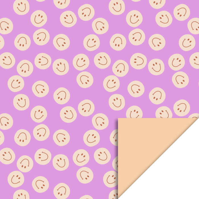 Geschenkpapier-Rolle | Smile Rosa/Pfirsich