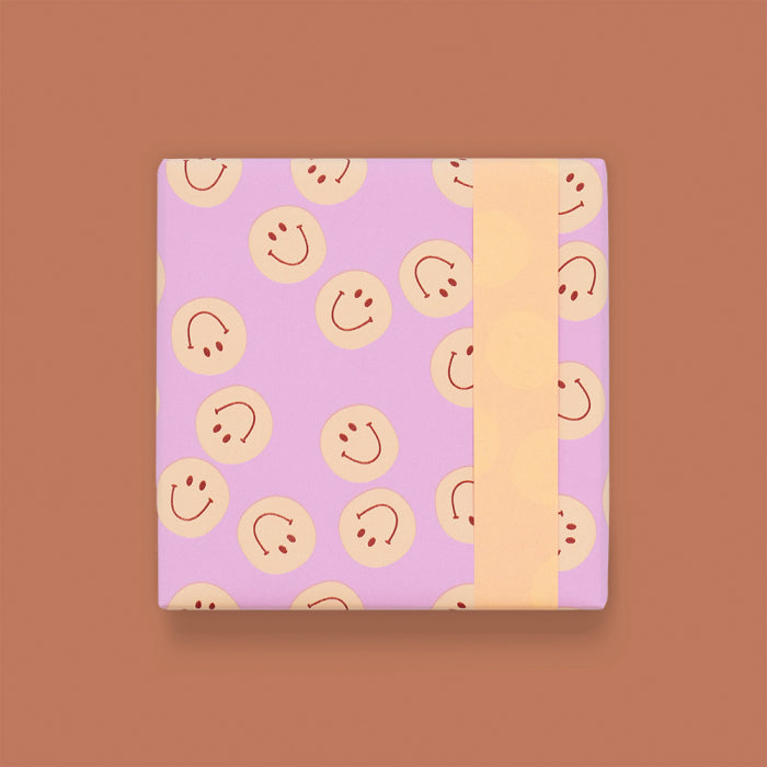 Geschenkpapier-Rolle | Smile Rosa/Pfirsich