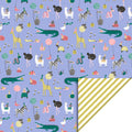 Geschenkpapier-Rolle | Party Animals Blau