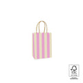 Papiertüte Wave | Rosa/Biscuit