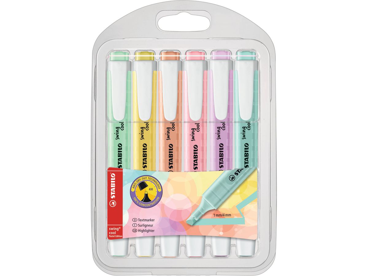 STABILO Swing cool Pastell 6 Stück
