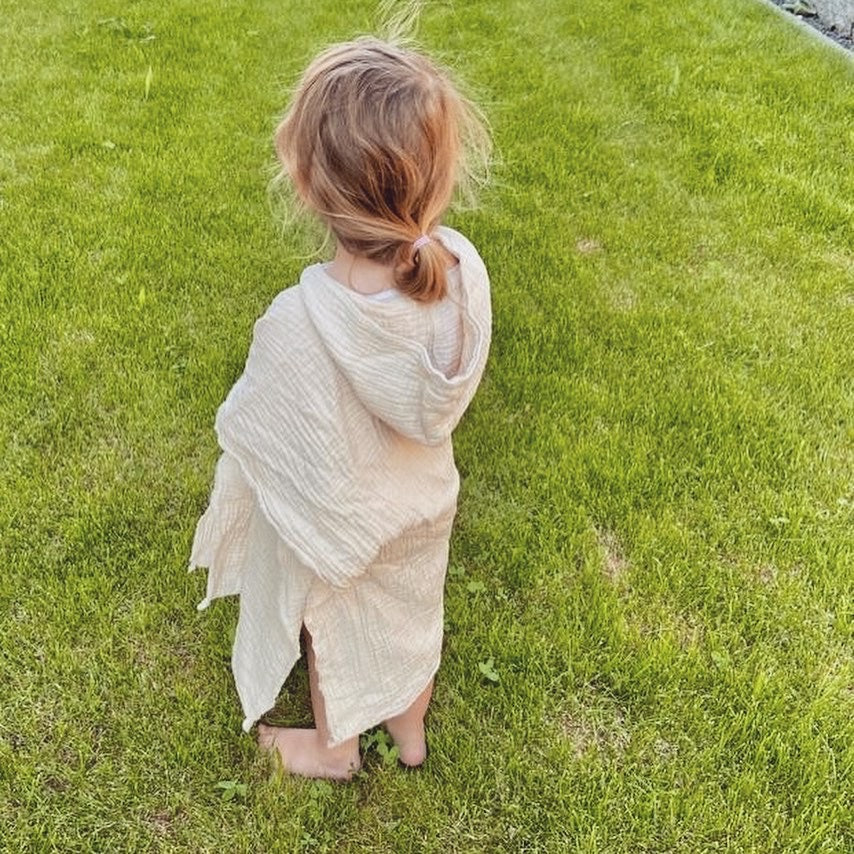 Badeponcho nude rosa