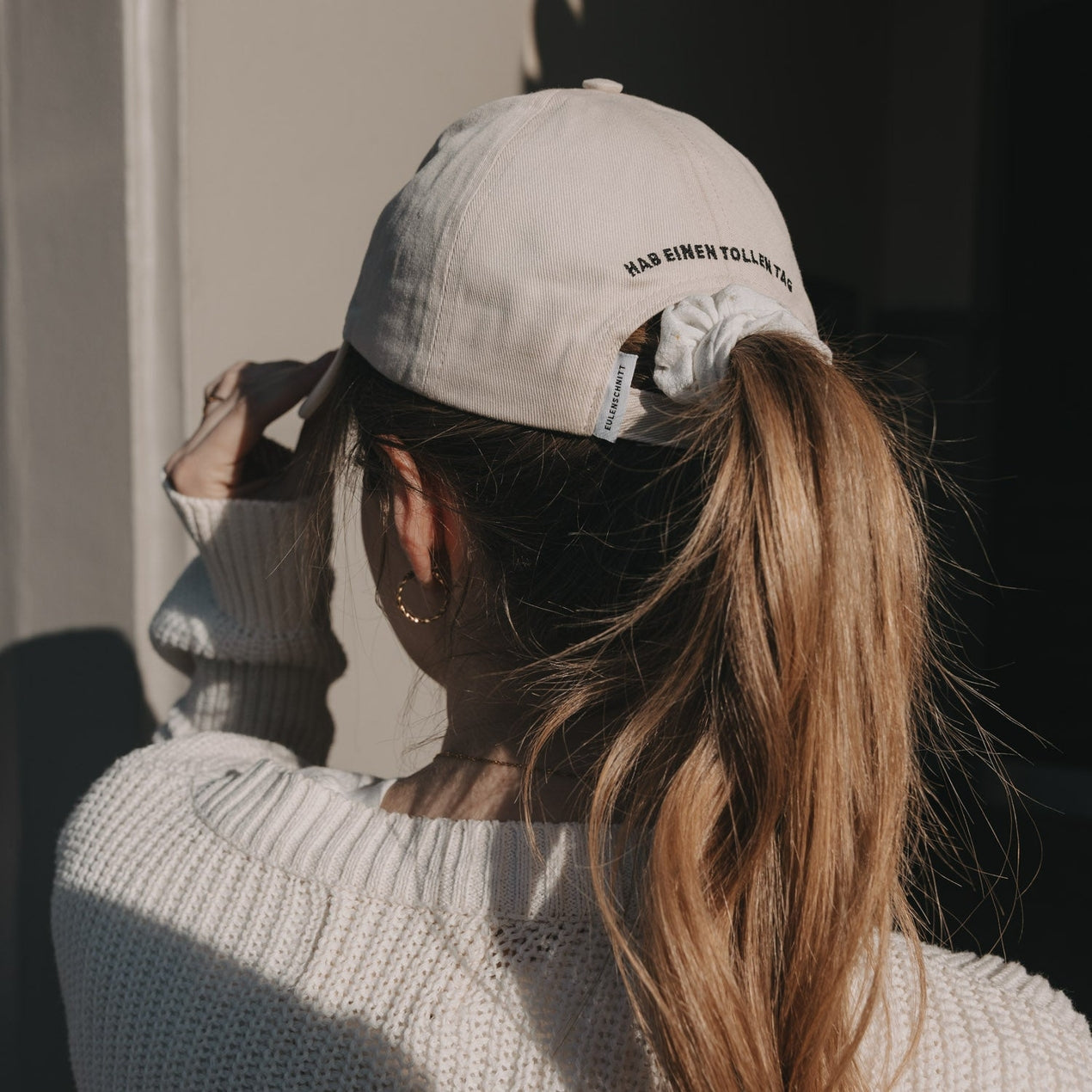 Cap Beige Herz