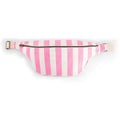 Bananenbeutel Ecru/Neonpink gestreift