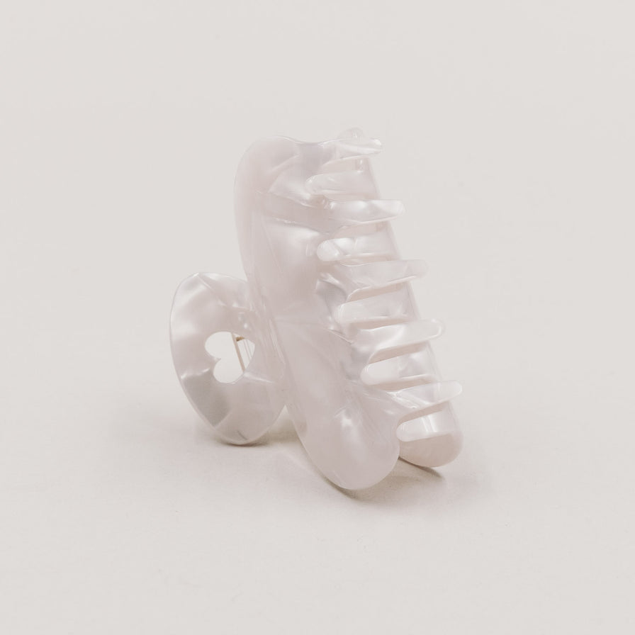 Haarspange gross Herz Pearl