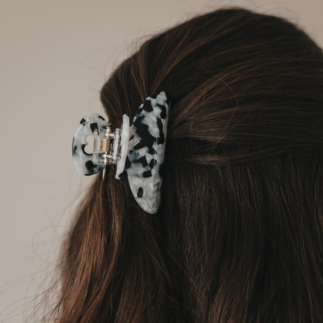 Haarspange gross Herz Panda