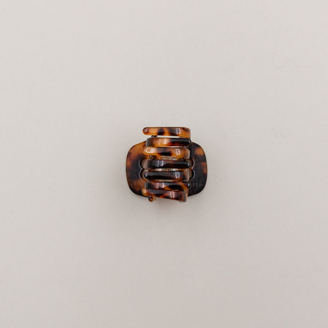 Haarspange klein Herz Amber