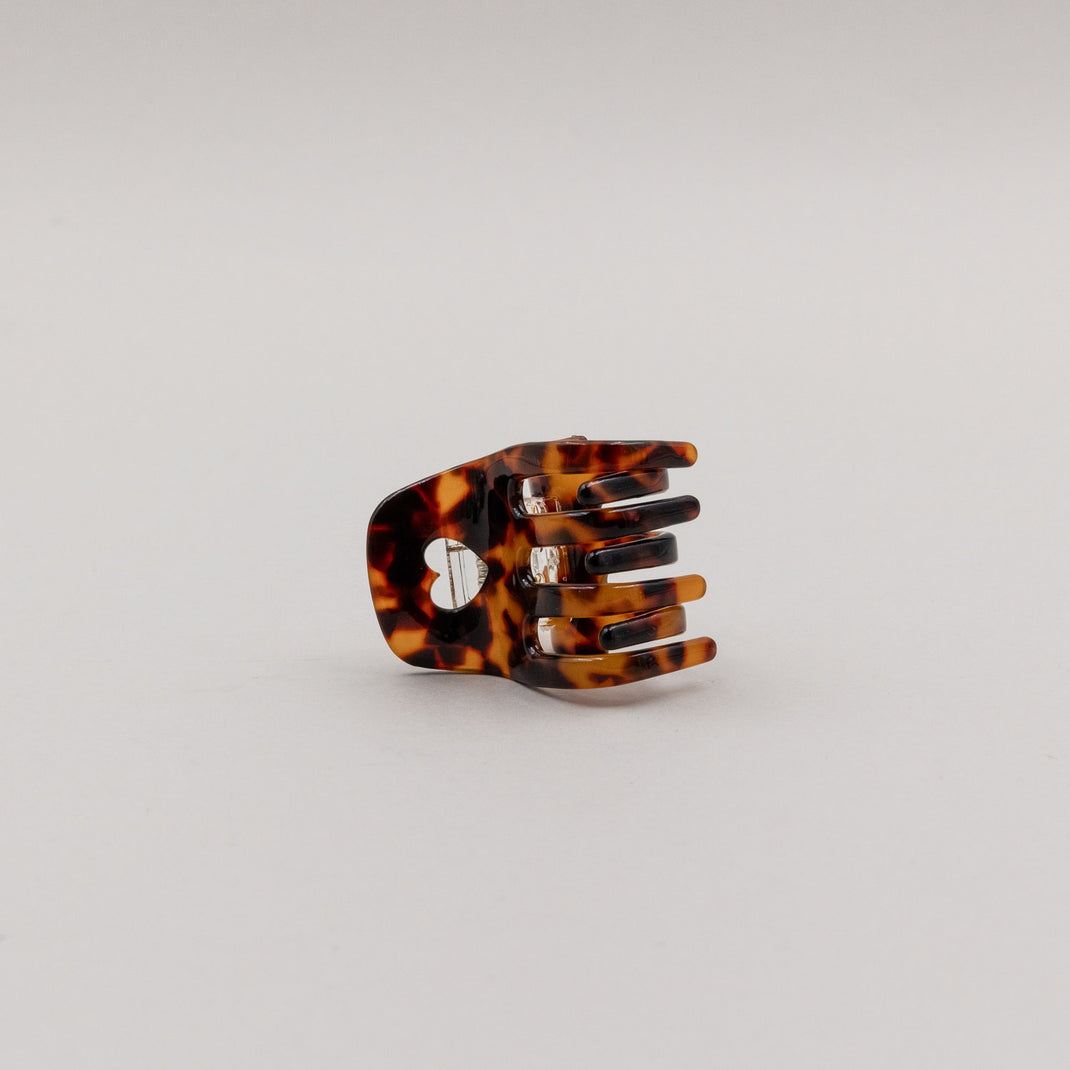 Haarspange klein Herz Amber