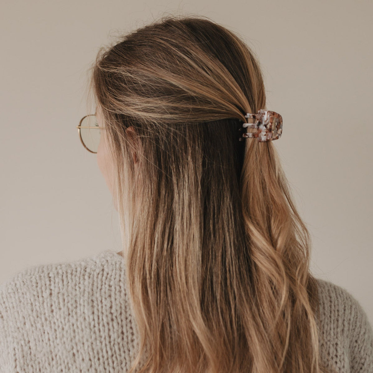 Haarspange klein Herz Almond aus Acetat, Ansicht 4, Blush Couture