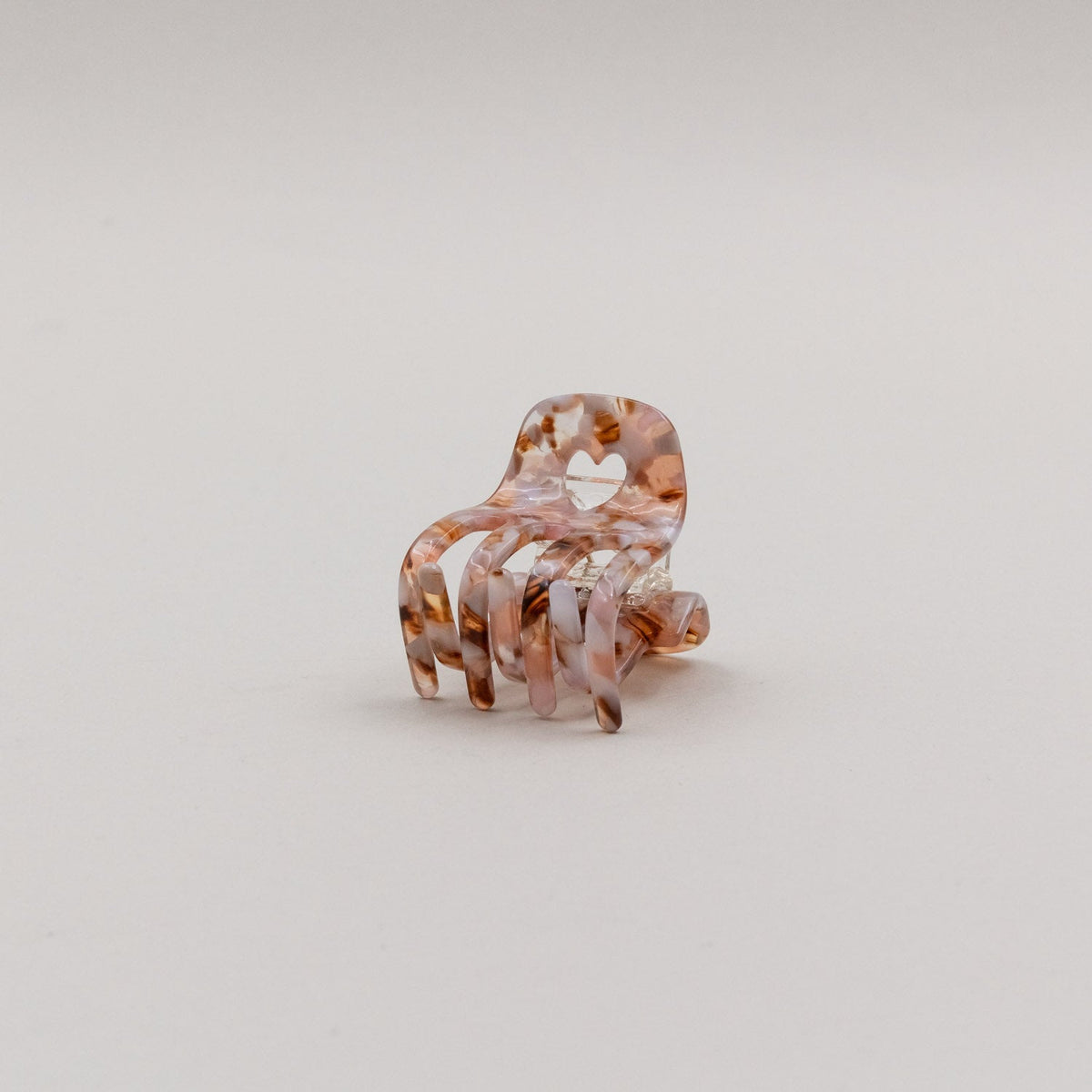 Haarspange klein Herz Almond aus Acetat, Ansicht 2, Blush Couture